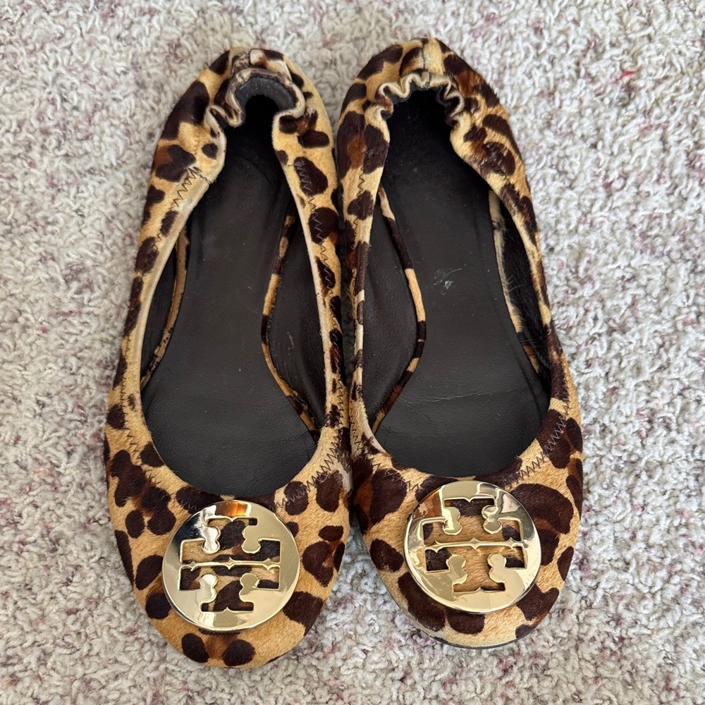 Tory Burch Leopard Print Ballet Flats